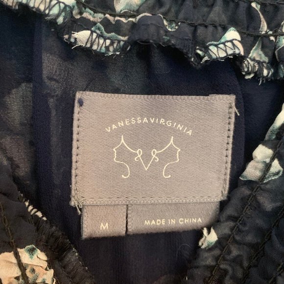 Vanessa Virginia Off The Shoulder Floral Top M - Picture 4 of 7